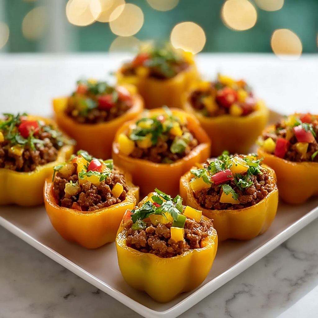 Easy Stuffed Mini Peppers Recipe - Recipe Image