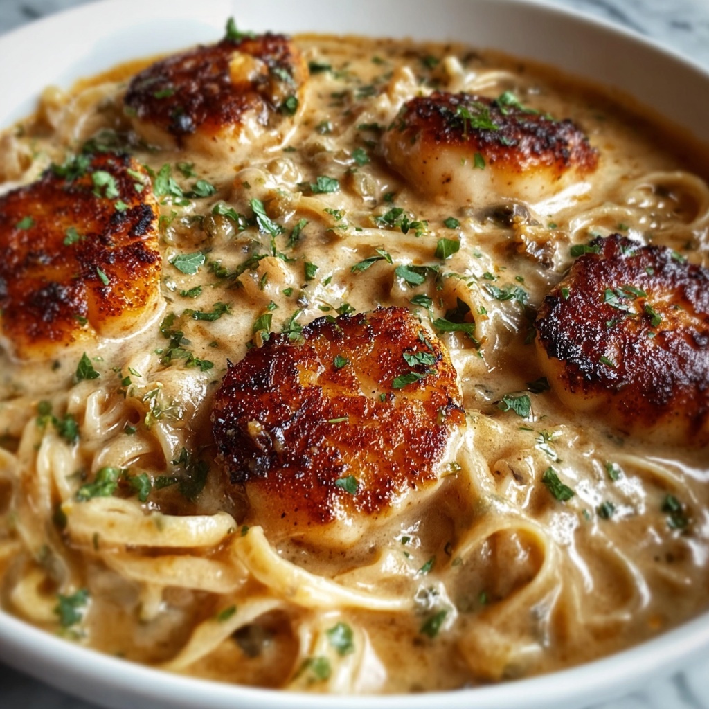 Creamy Buttered Chicken with Garlic Noodles Recipe - Recipe Image