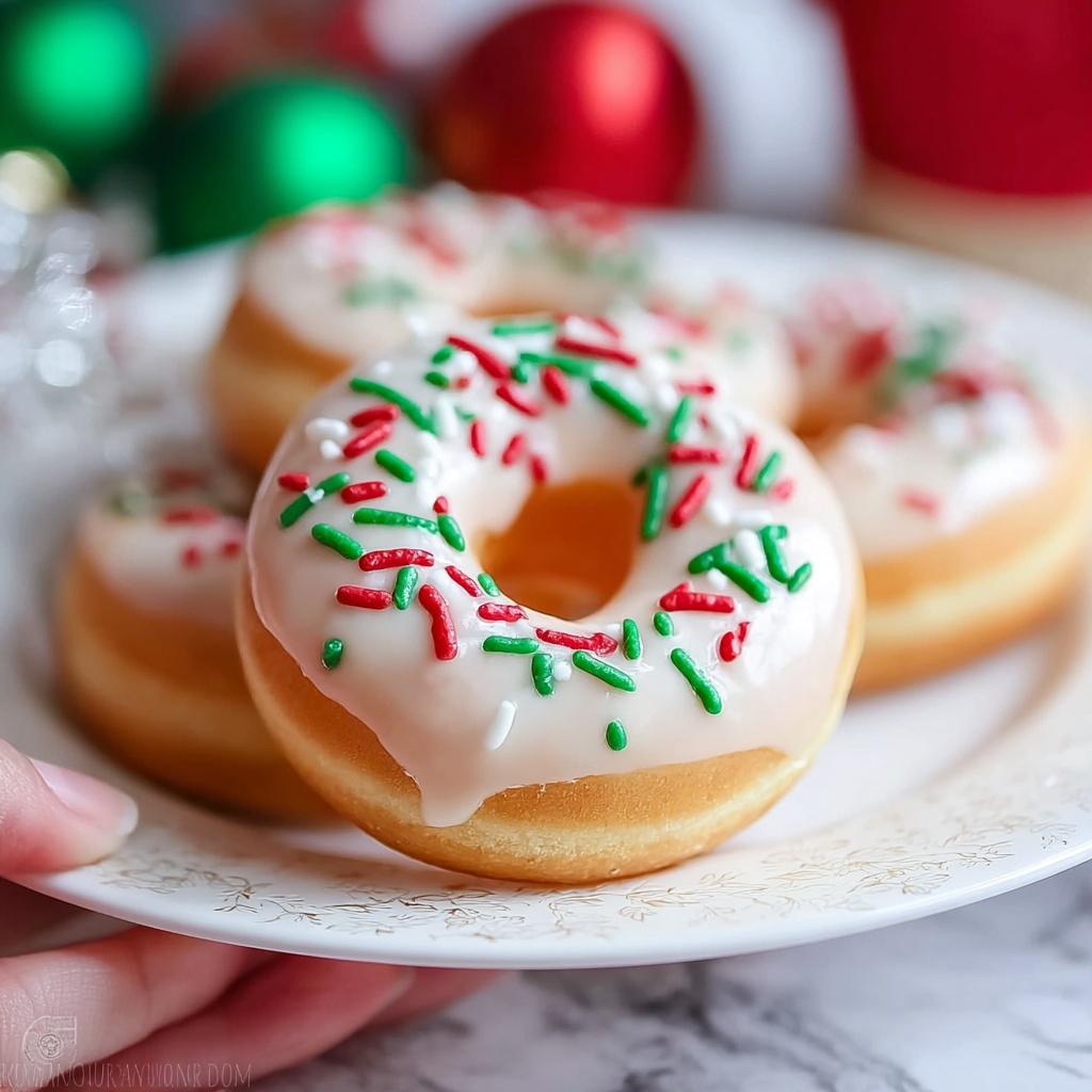 Christmas Doughnuts Recipe - Recipe Image
