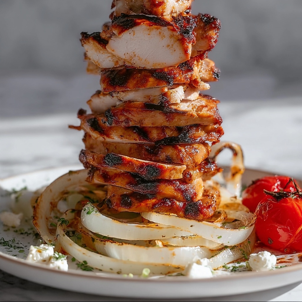 Chicken Shawarma Tower Baked in the Oven Recipe - Recipe Image