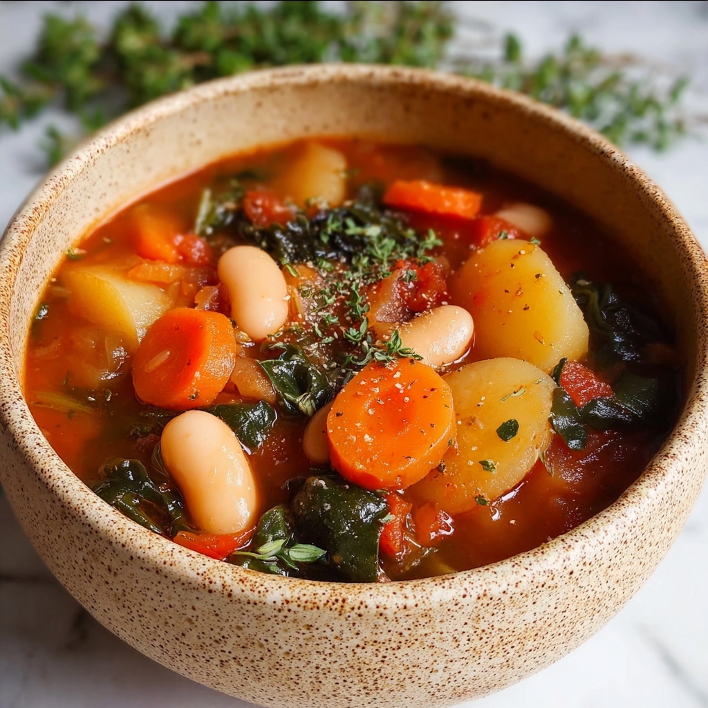 Butterbean Vegetable Stew with Arborio Rice and Fresh Herbs Recipe - Recipe Image