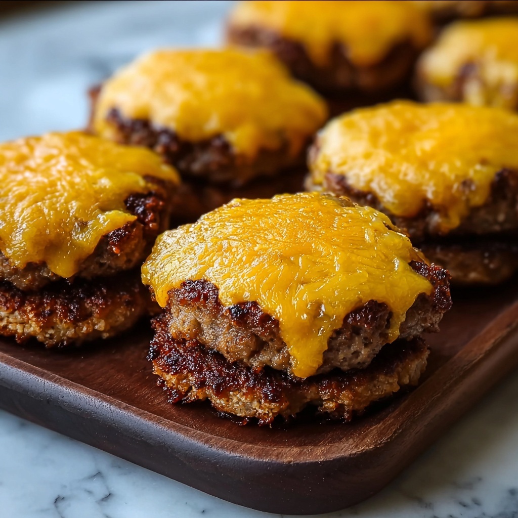 Garlic Cheeseburger Bites Recipe - Recipe Image