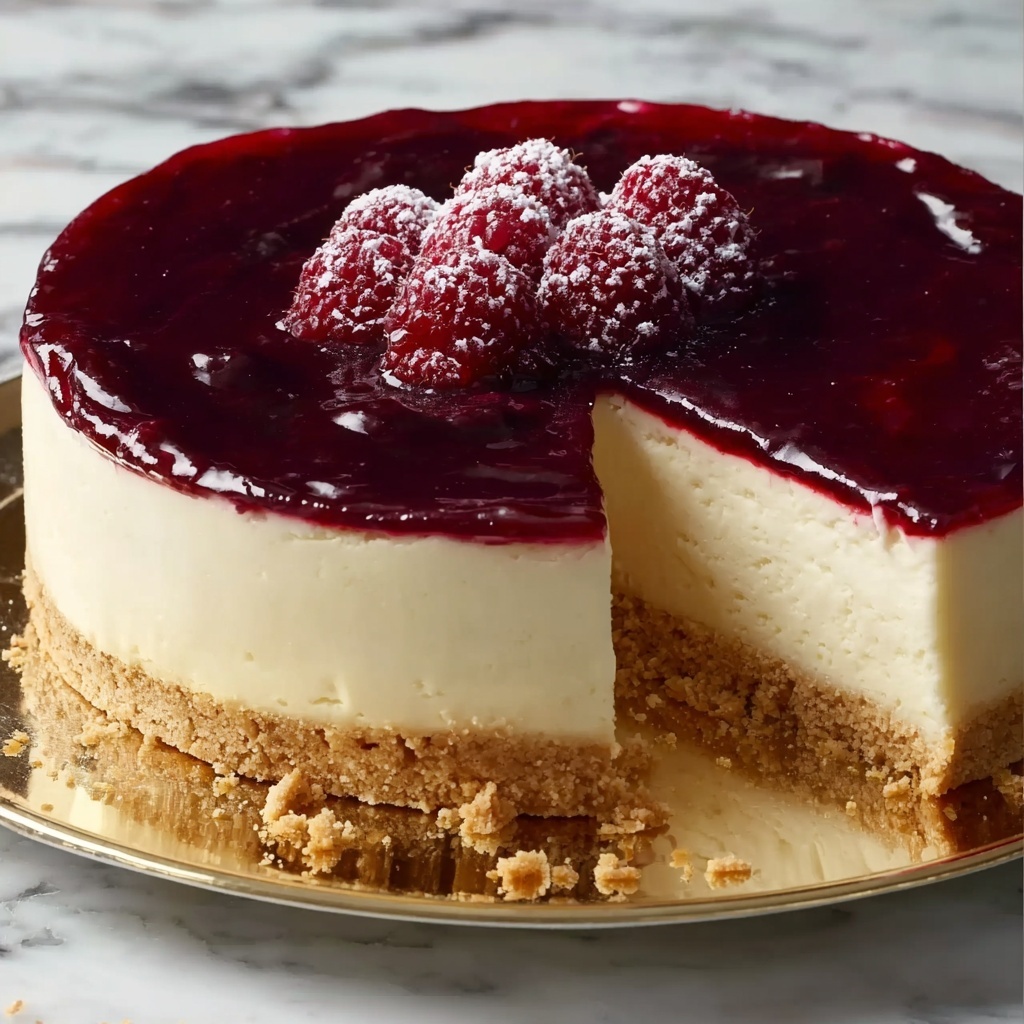Tall and Creamy New York Cheesecake Recipe - Recipe Image