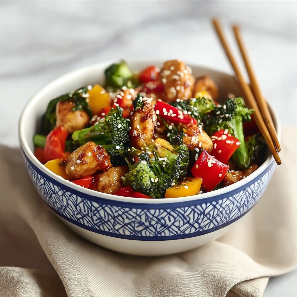 Chicken Stir Fry with Vegetables and Honey Soy Sauce Recipe - Recipe Image