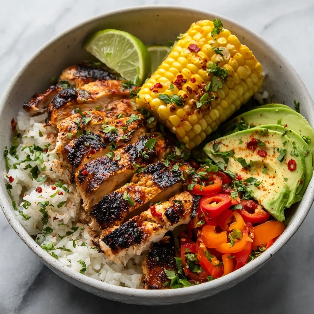 Smoky Street Corn Chicken Bowls Recipe - Recipe Image