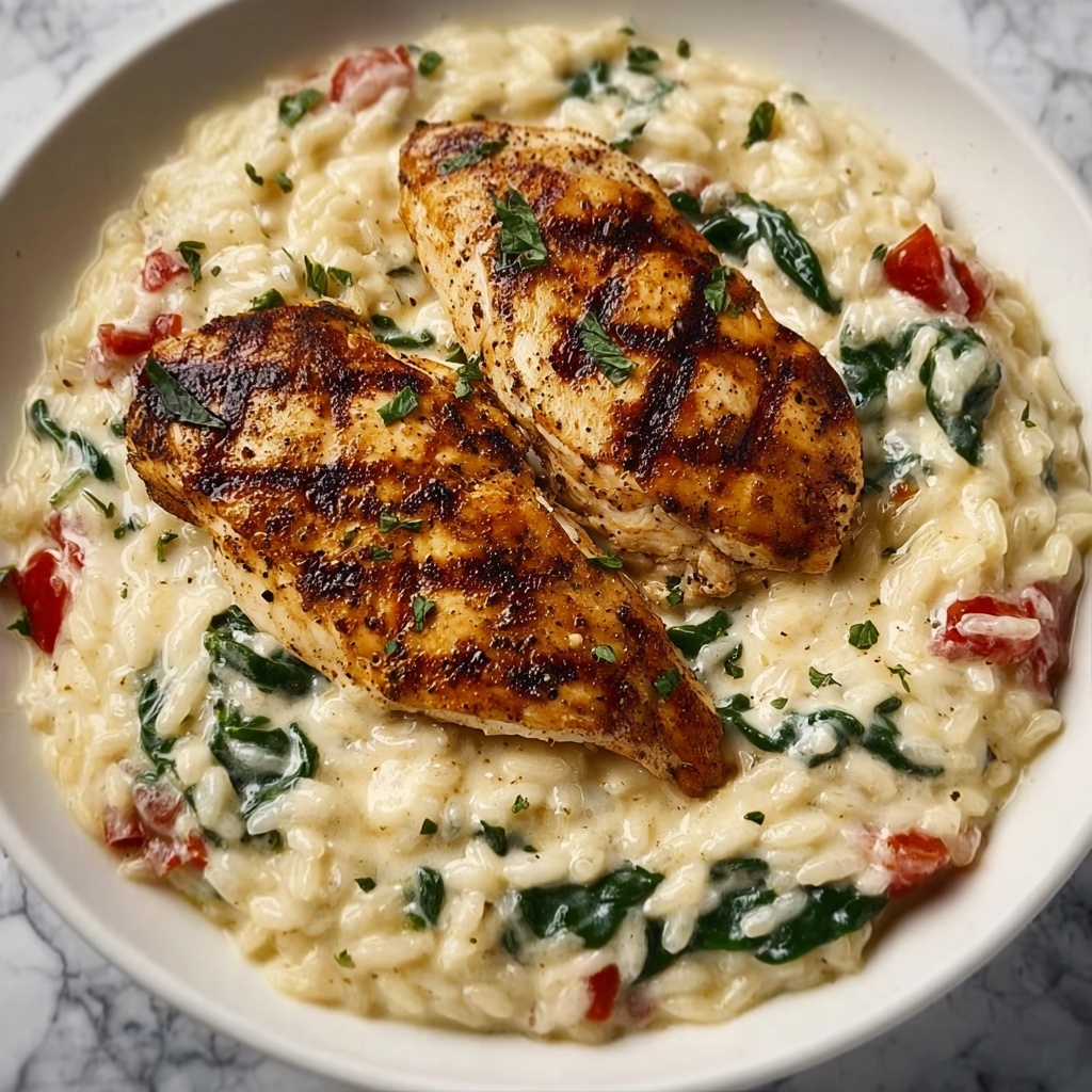 Irresistible & Creamy Tuscan Chicken Orzo Recipe - Recipe Image