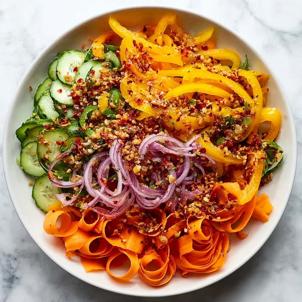 Viral Cucumber Pepper Salad Recipe - Recipe Image