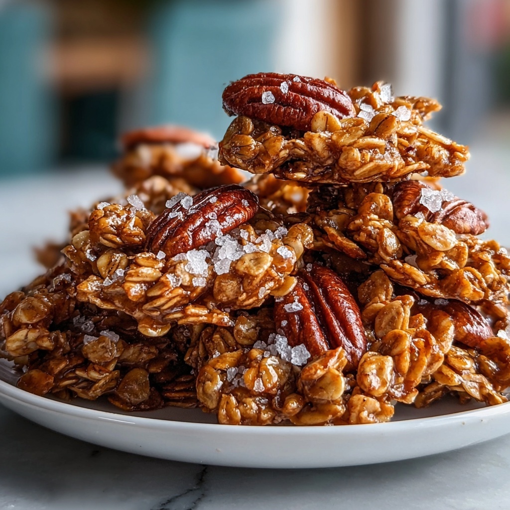Salted Honey Granola Clusters Recipe - Recipe Image