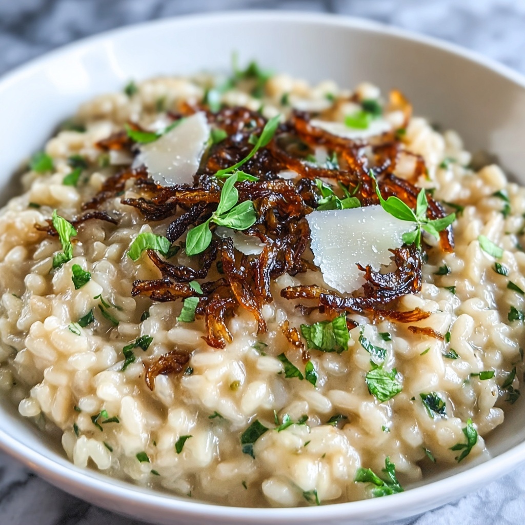 Truffle Risotto with Pea Shoots Recipe - Recipe Image