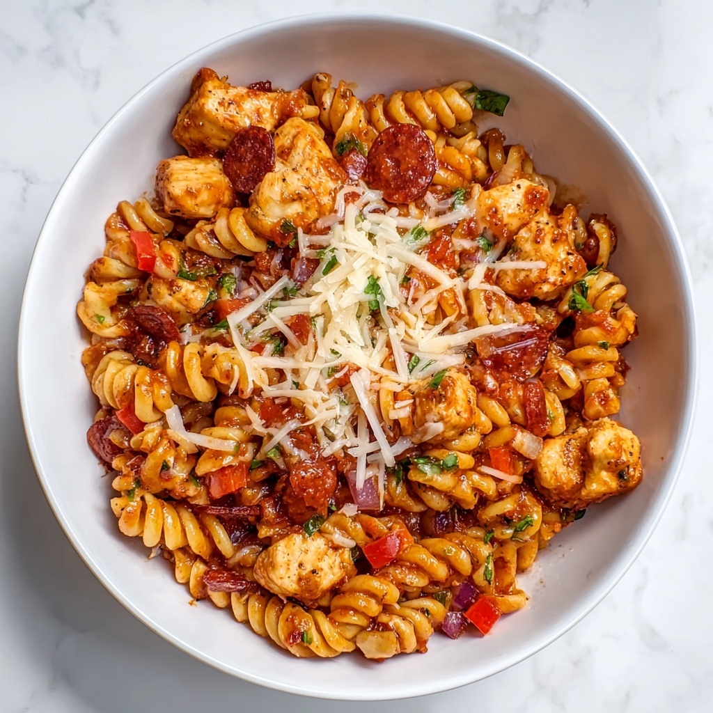 One-Pan Pizza Pasta Recipe - Recipe Image