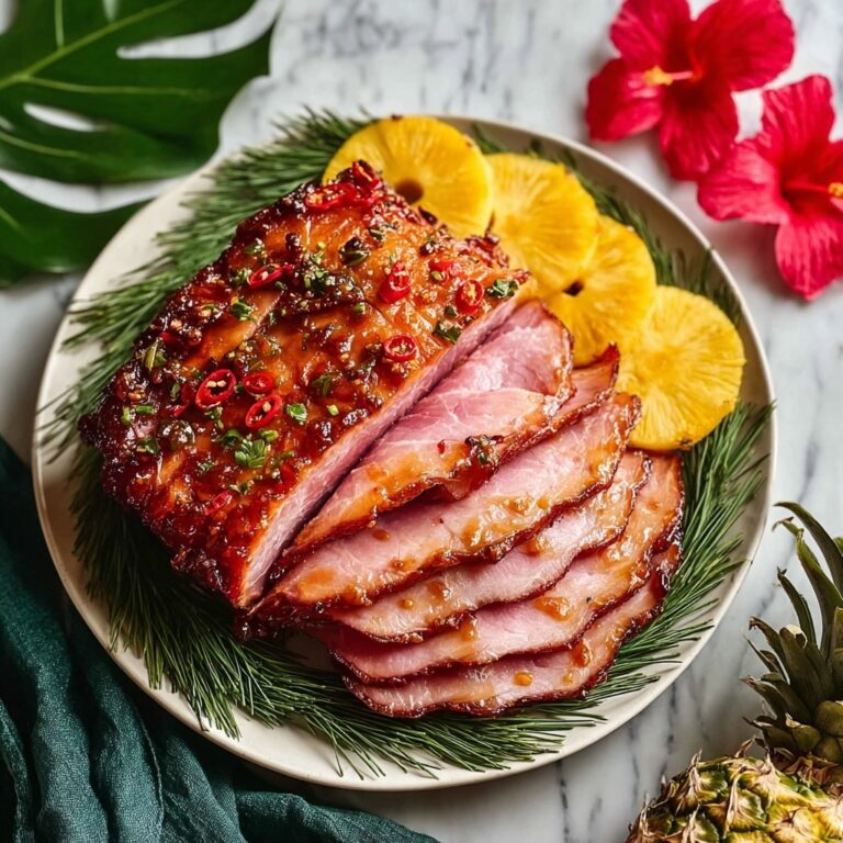 Baked Ham with Pineapple and Brown Sugar Glaze Recipe