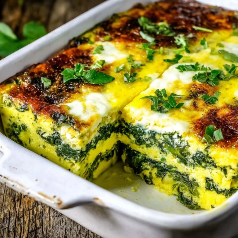 Spinach Egg Casserole for Easy Breakfast Meal Prep Recipe