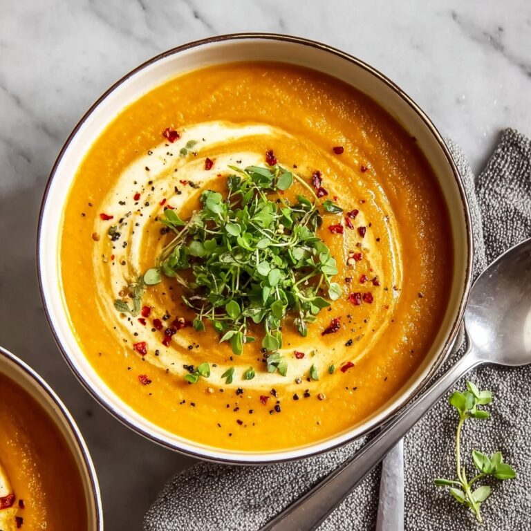 Spicy Butternut Squash Sweet Potato Soup Recipe