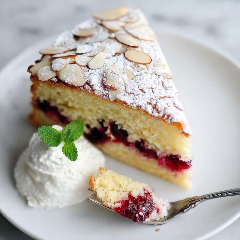 Raspberry Ricotta Cake with Almonds Recipe