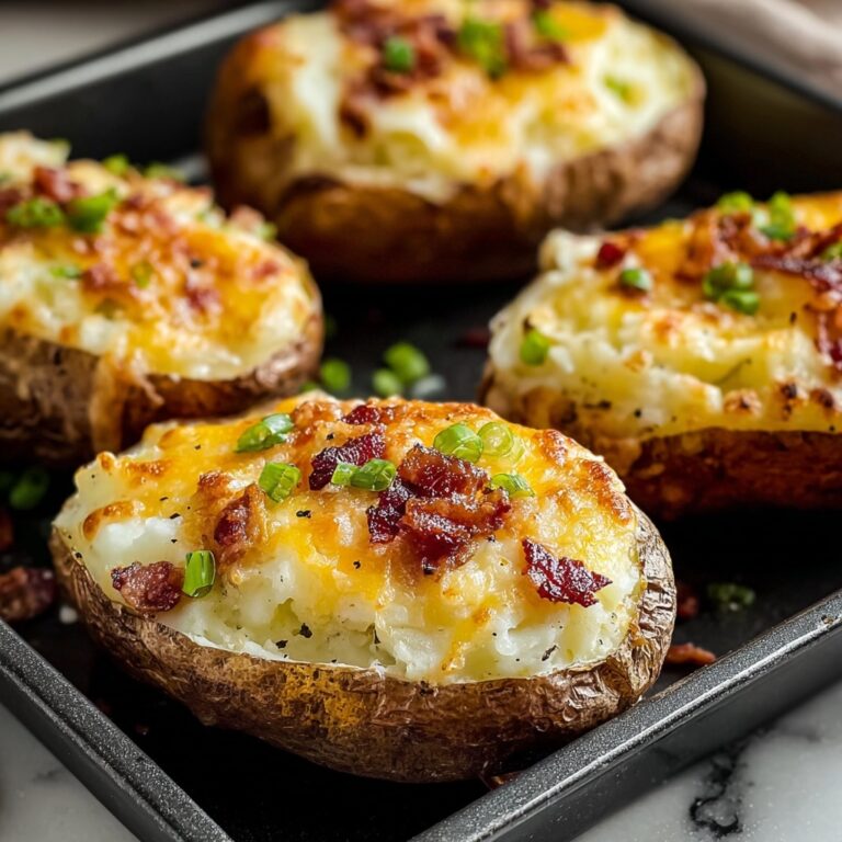 Baked Potatoes in the Oven (Stuffed Jacket Potatoes) Recipe