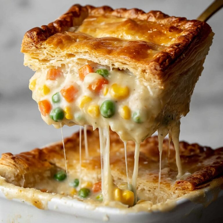 Biscuit Topped Cheesy Chicken Pot Pie Recipe