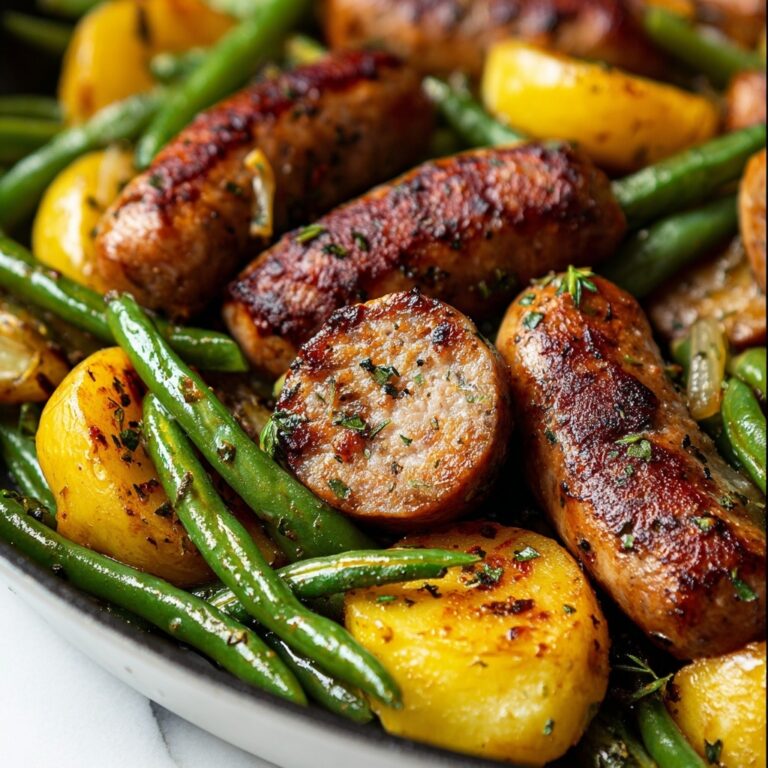 Air Fryer Sausage with Vegetables Recipe