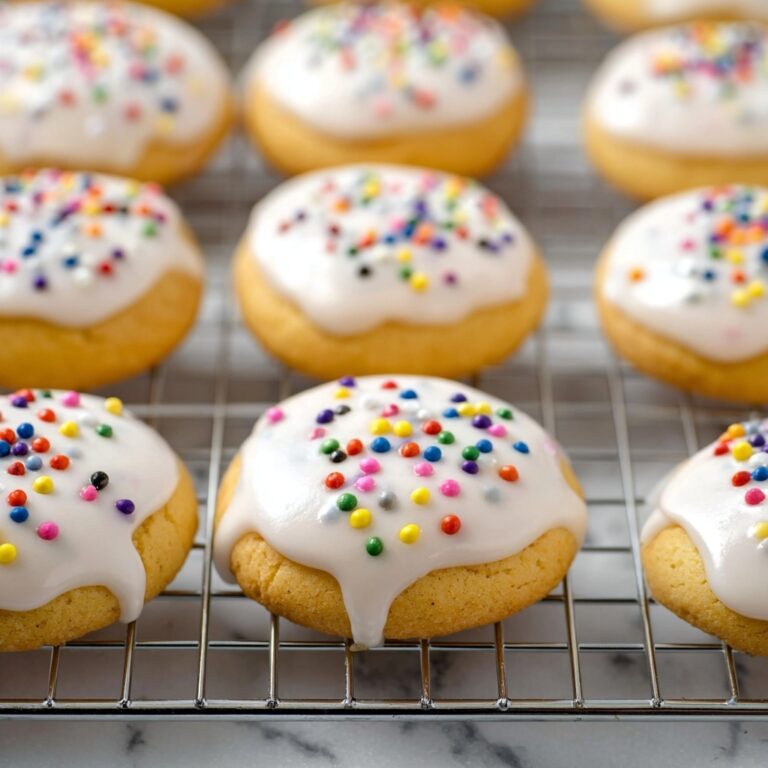 Italian Almond Cookies with Vanilla Glaze Recipe