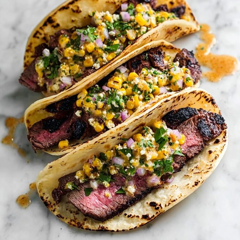 Grilled Elote Steak Tacos Recipe