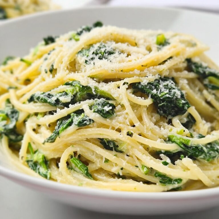 Lemon Garlic Spinach Pasta Recipe