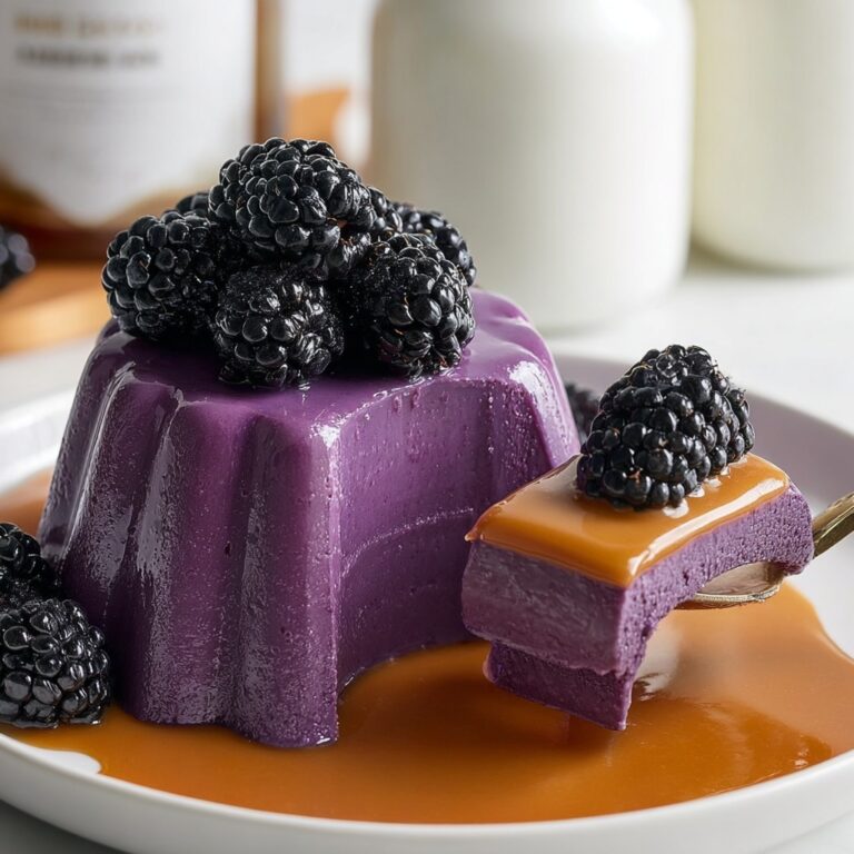 Vegan Ube Flan Recipe