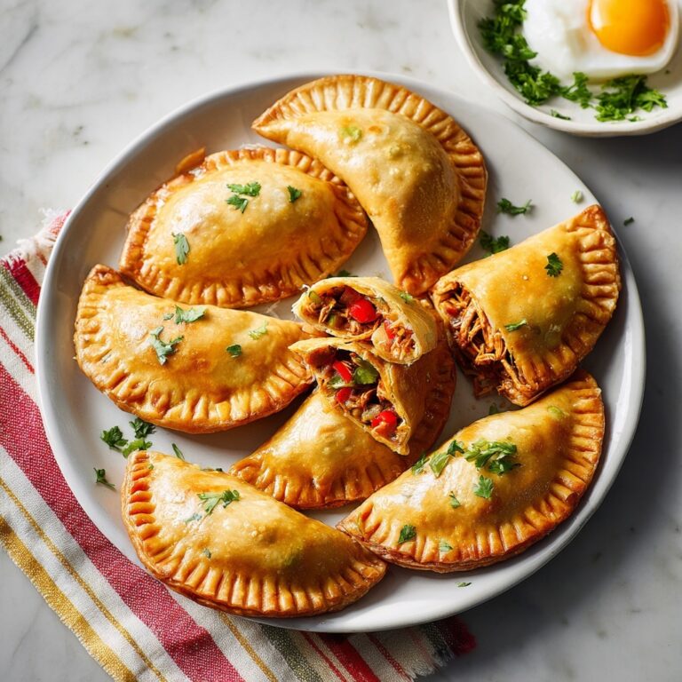 Golden Chicken Empanadas with Flaky Pastry Recipe