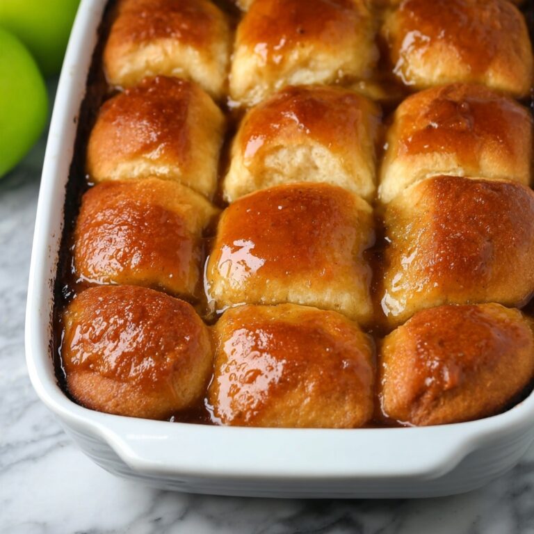 Apple Crescent Dumplings with Caramel Sauce and Vanilla Ice Cream Recipe