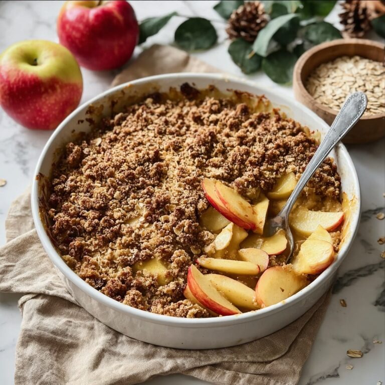 Healthy Breakfast Apple Crumble Recipe
