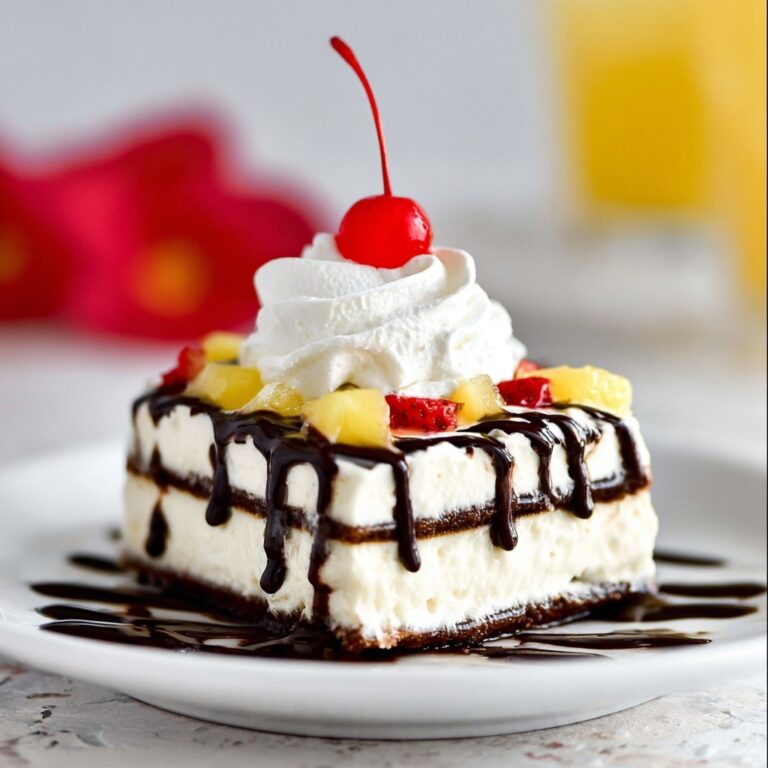 Banana Split Ice Cream Sandwich Cake Recipe