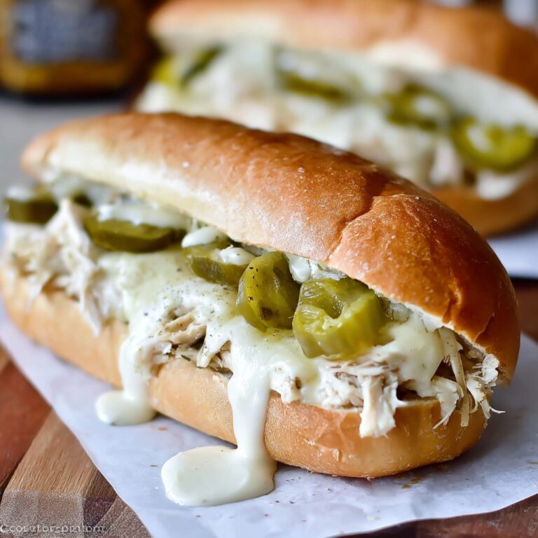 Crock Pot Chicken Cheesesteak Sandwiches Recipe