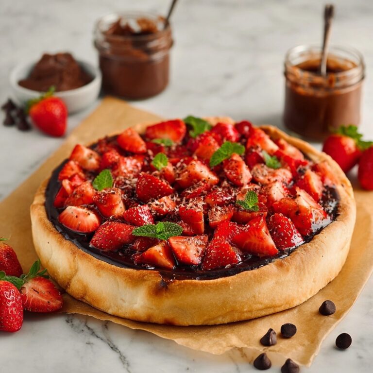 Vegan Strawberry Chocolate Pizza Recipe