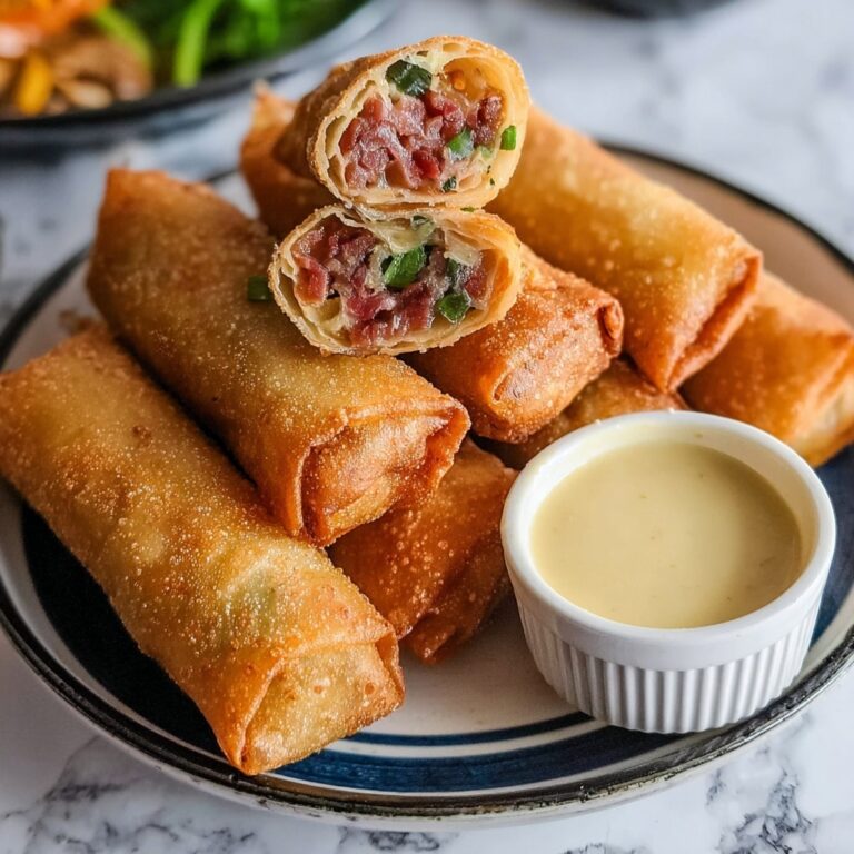 Corned Beef Egg Rolls with Honey Mustard Sauce Recipe