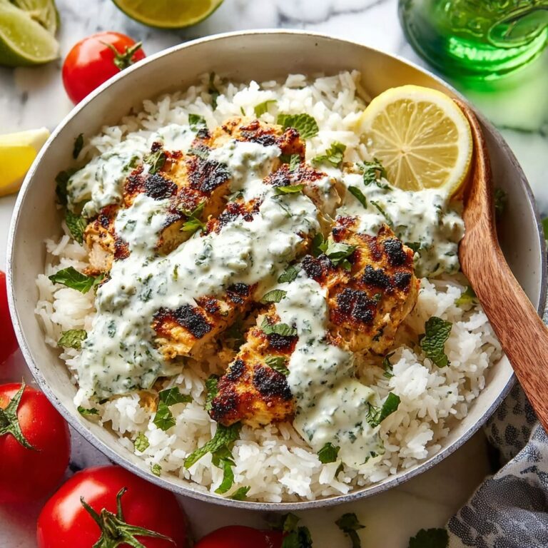 Dump-and-Bake Chicken Tzatziki with Rice Recipe