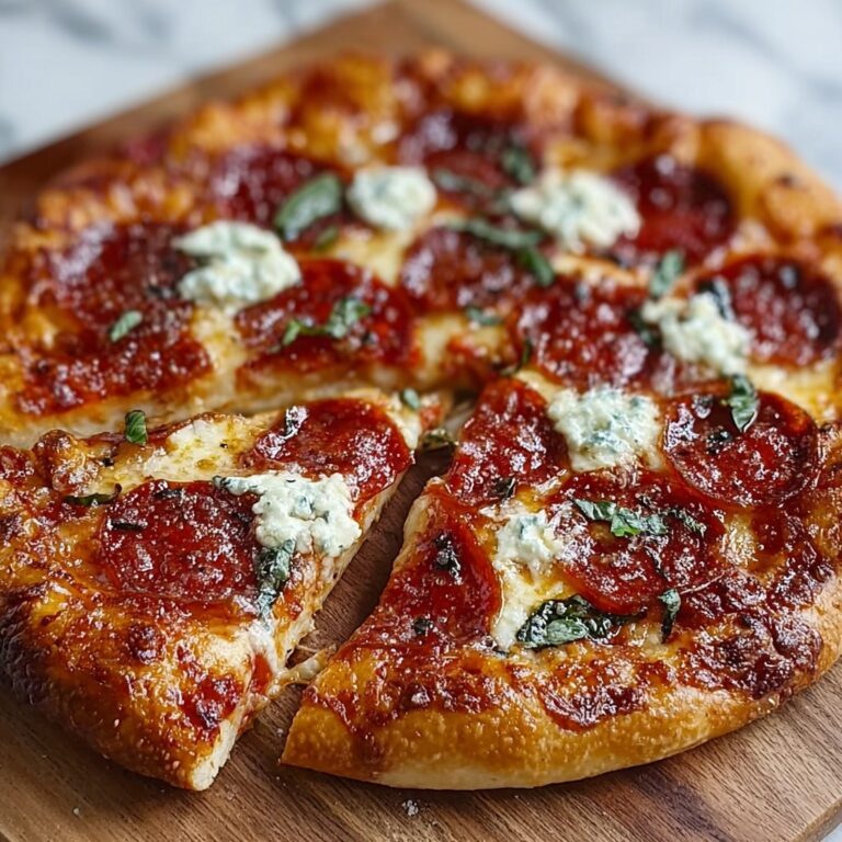 Hot Honey Pepperoni Pizza with Ricotta Recipe