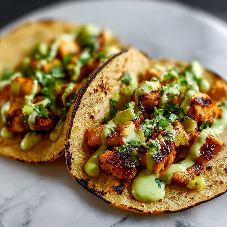 Garlic Butter Honey BBQ Chicken Tacos Recipe