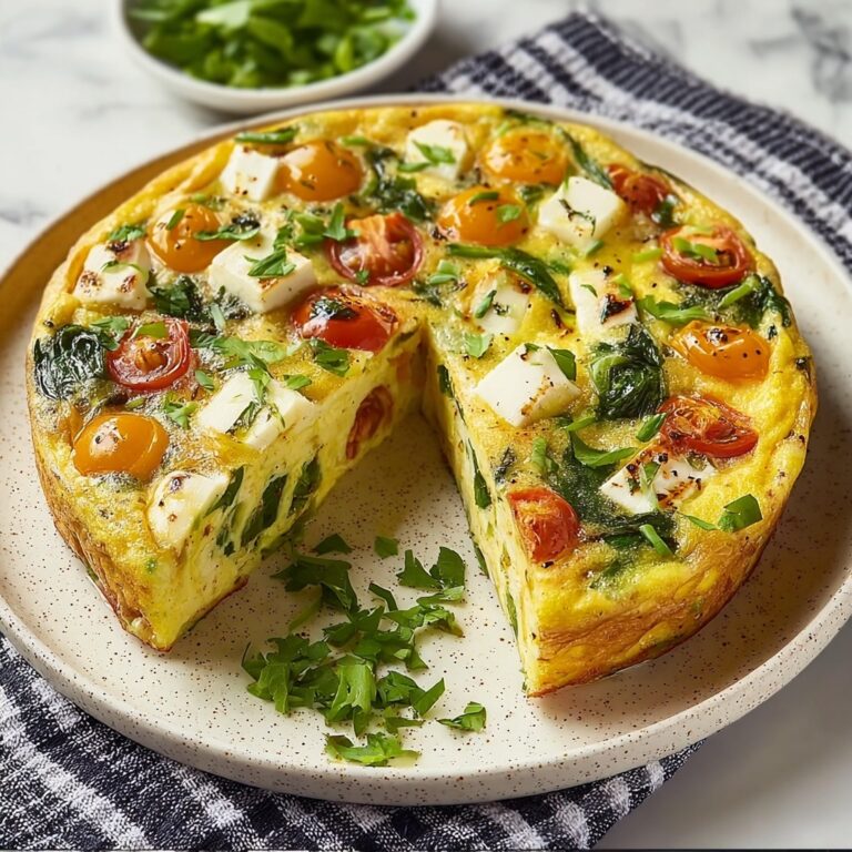 Air Fryer Frittata with Chicken Sausage, Vegetables, and Cheese Recipe