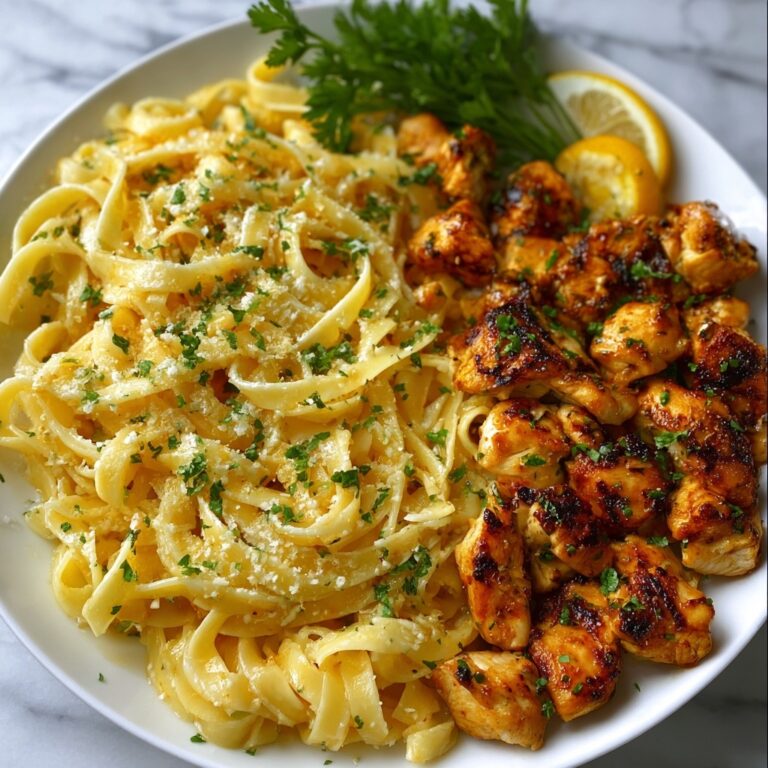 Lemon Garlic Butter Chicken with Parmesan Linguine Recipe