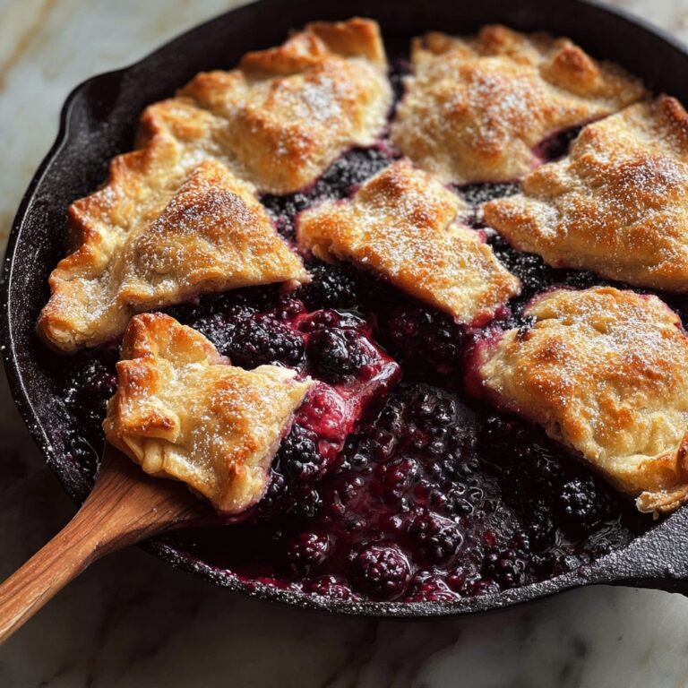 Easy Skillet Blackberry Cobbler Recipe
