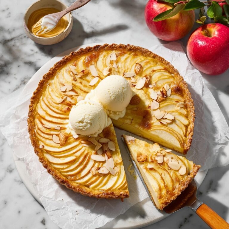 Vegan French Apple Tart with Frangipane Recipe