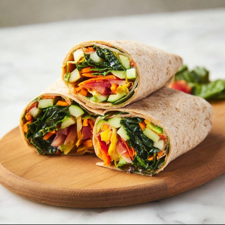 Hummus Veggie Wrap Recipe