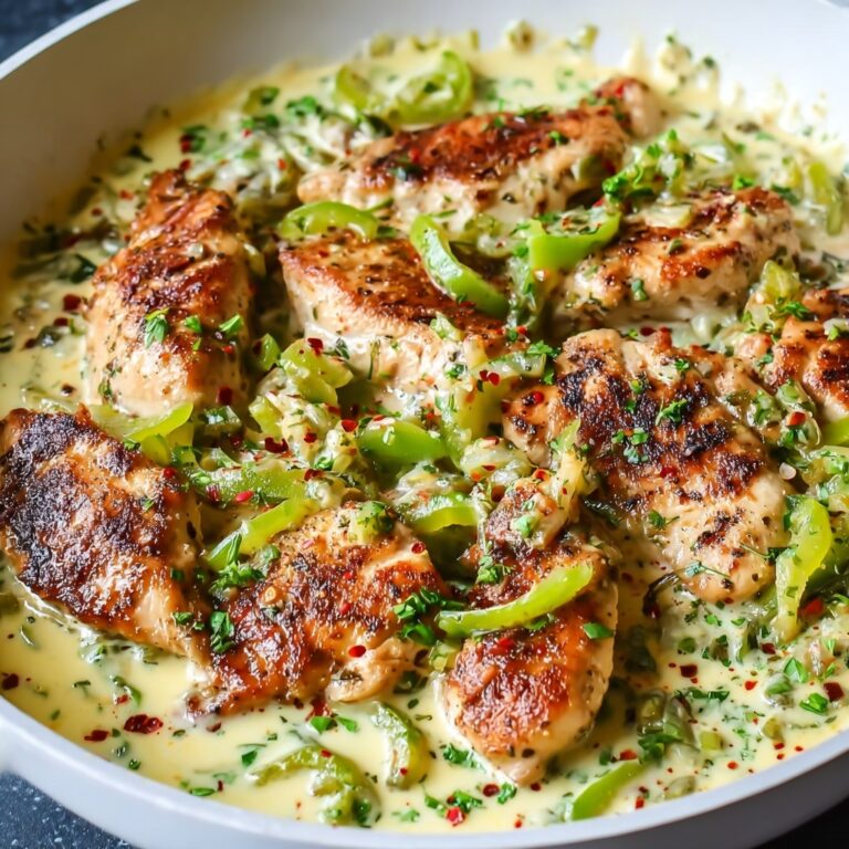 Creamy Pepperoncini Chicken Skillet Recipe