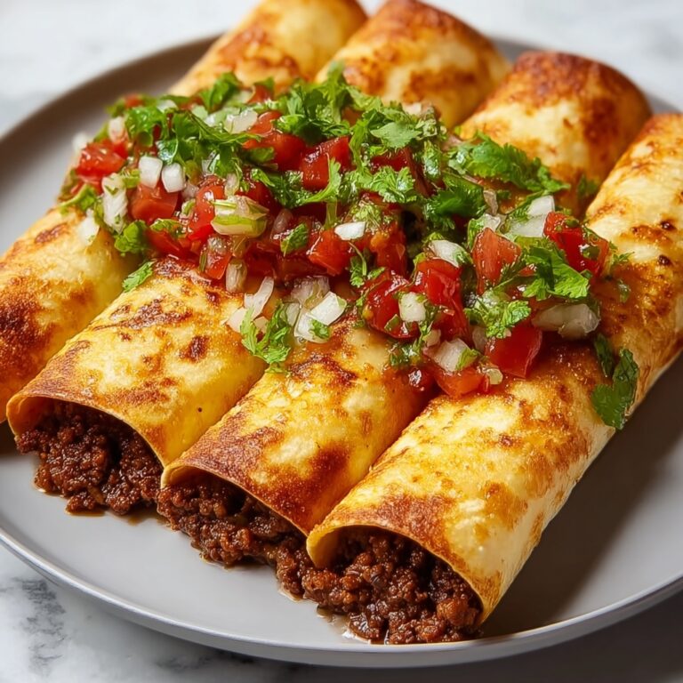 Crispy Beef Taquitos with Cheesy Filling Recipe