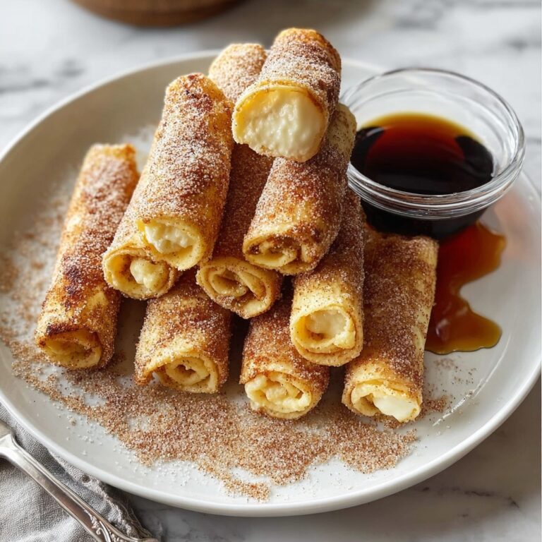 French Toast Roll-Ups with Cream Cheese Filling and Optional Toppings Recipe