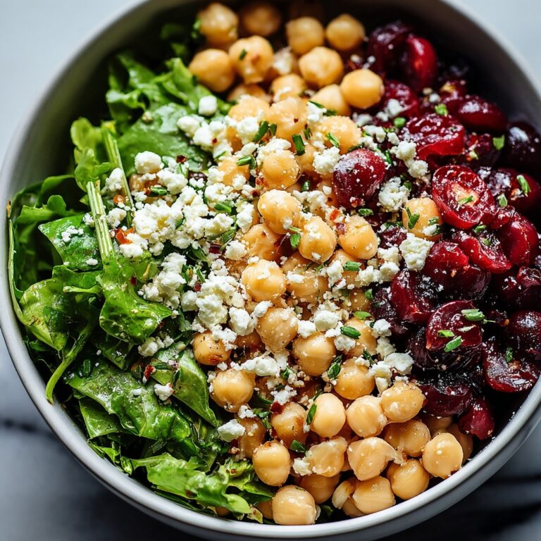 Feta & Cranberry Chickpea Salad with Lemon Vinaigrette Recipe