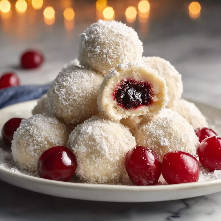 Cherry Snowball Cookies Recipe