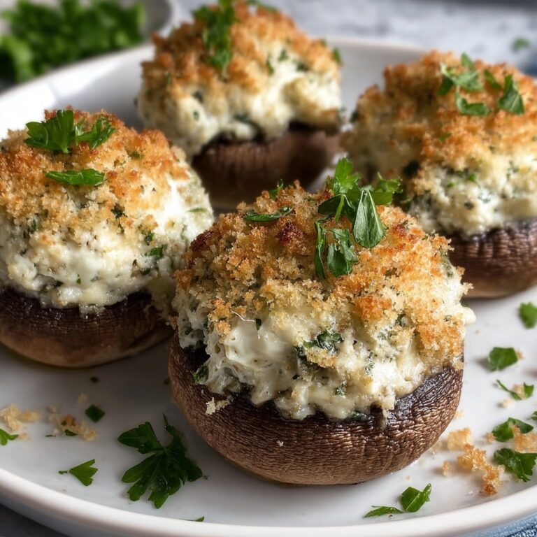 Herb & Garlic Stuffed Mushrooms Recipe