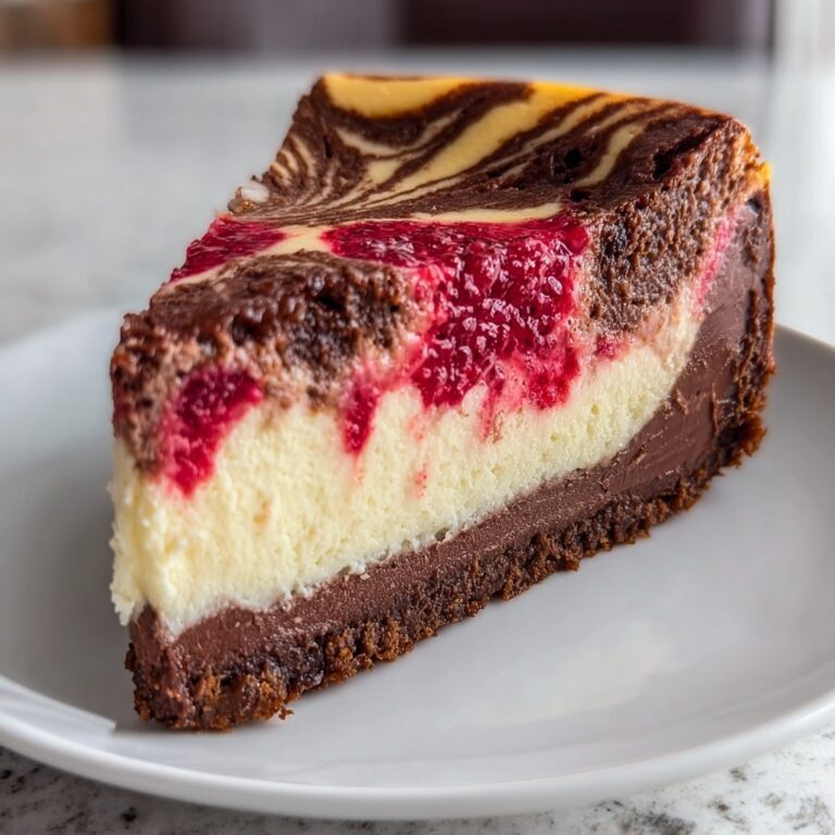 Chocolate Strawberry Swirl Cheesecake Recipe