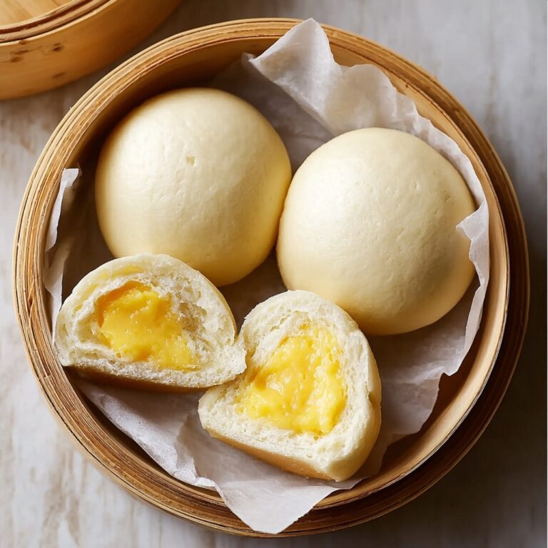 Heavenly Steamed Egg Custard Buns Recipe