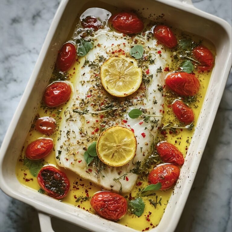 Mediterranean Baked Fish Dinner Delight Recipe