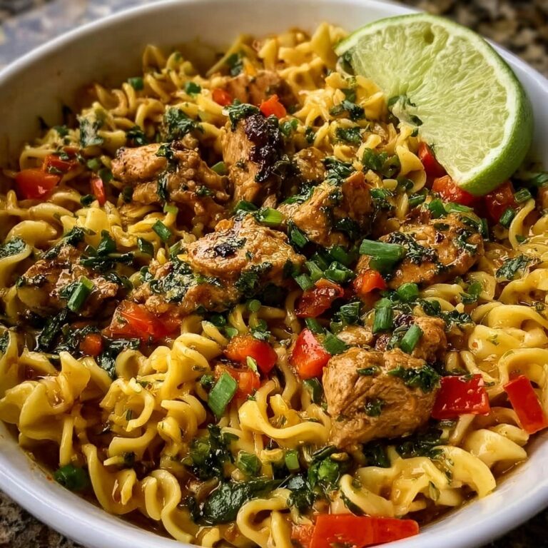 Thai Peanut Chicken Ramen Recipe